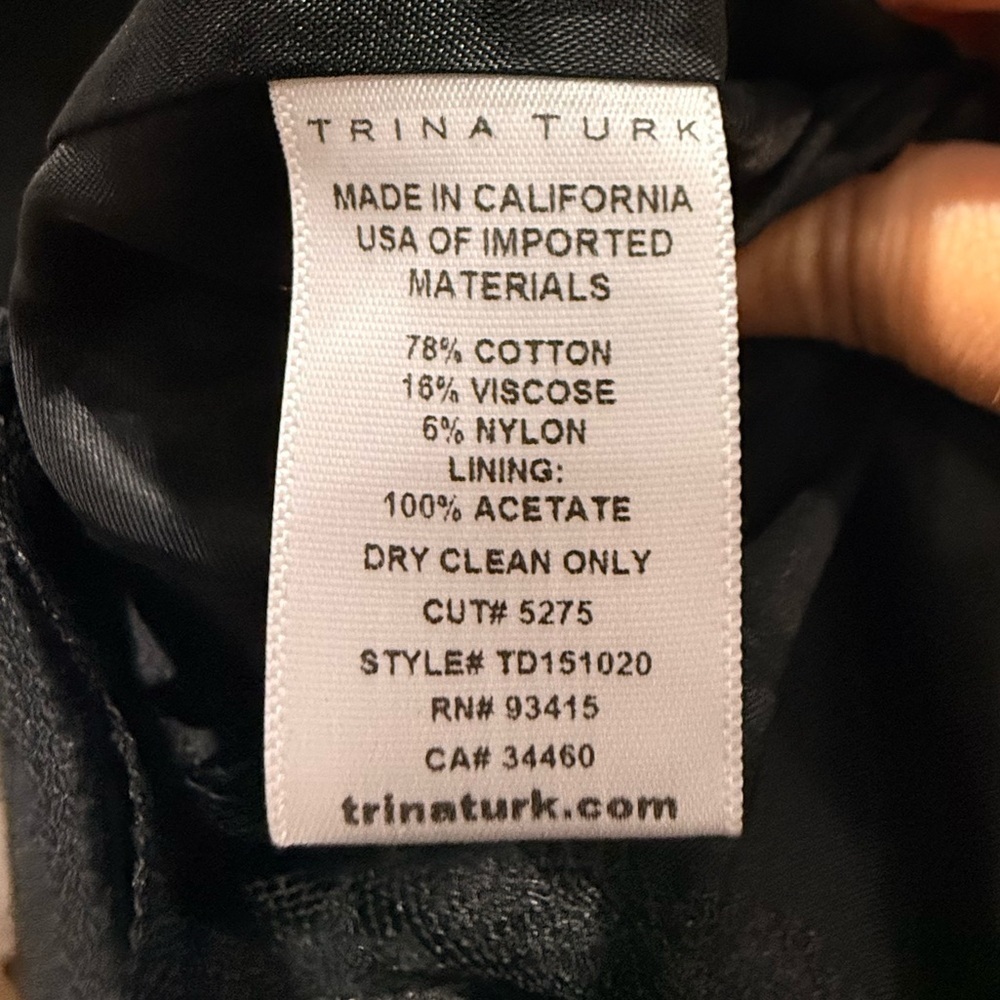 Trina Turk Loma Woven Striped Sleeveless Shift Dress - Picture 7 of 7